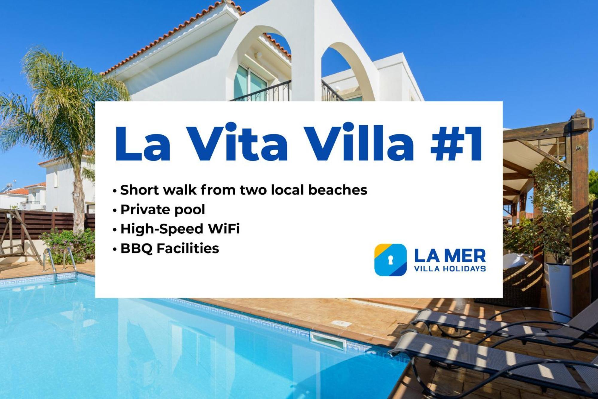 La Vita Villa #1 Protaras Bagian luar foto